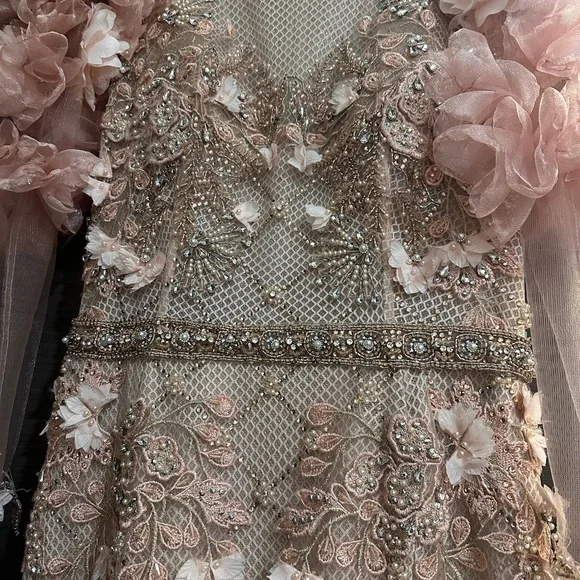 Elegant Floral Embellished Dress - Picture 11 of 14